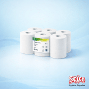 Prestige Hand Towel Roll 6pk -Autocut System Roll Towel - 21cm