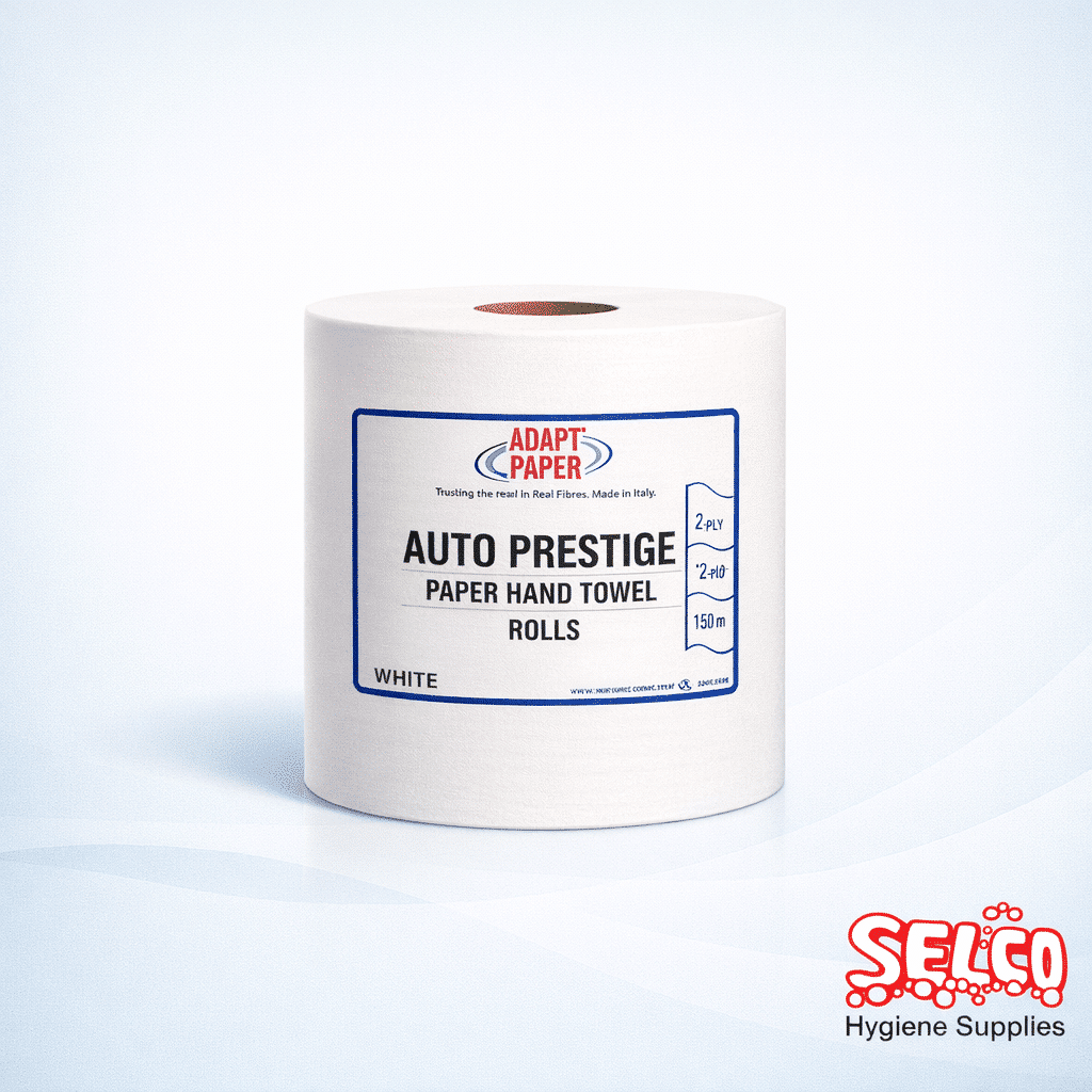 Prestige 2Ply Hand Towel Rolls- Auto Cut System - 205mm - 150m