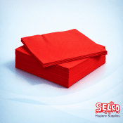 Red Napkin Serviette 33x33 2ply - 2000 Case- Colour Options