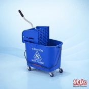 Mop Bucket and Wringer Speedy Unit - 20 litre - Red - blue
