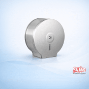 S/Steel Mini Jumbo Toilet Rolls Dispensers - 300 m - 220 mm