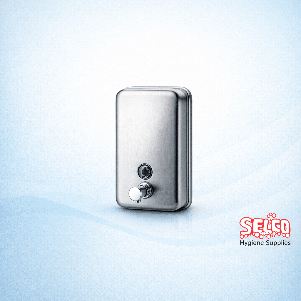 Stainless steel soap dispenser 800ml Refillable - 1000ml