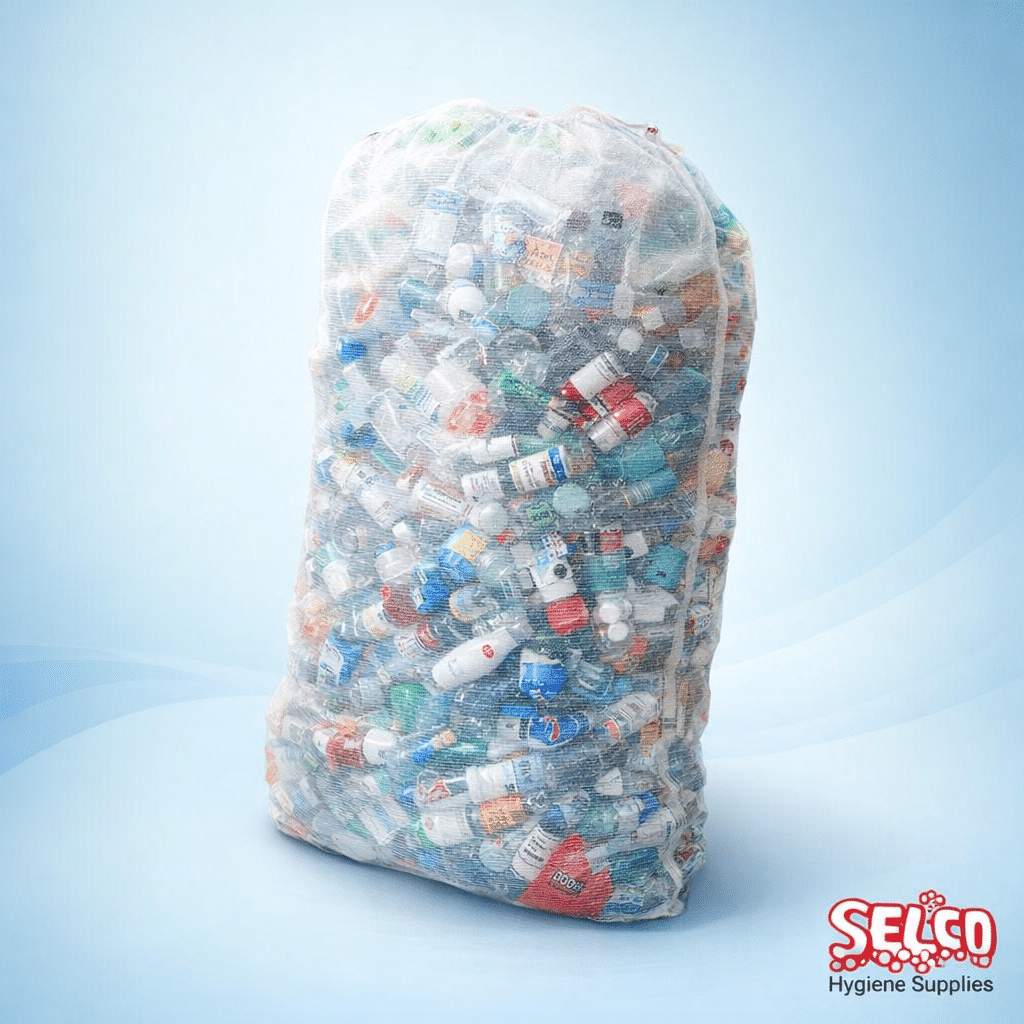 Strong Clear Bin Bags 26x44 On Rolls - Refuse Sacks - 70cm - Image 2