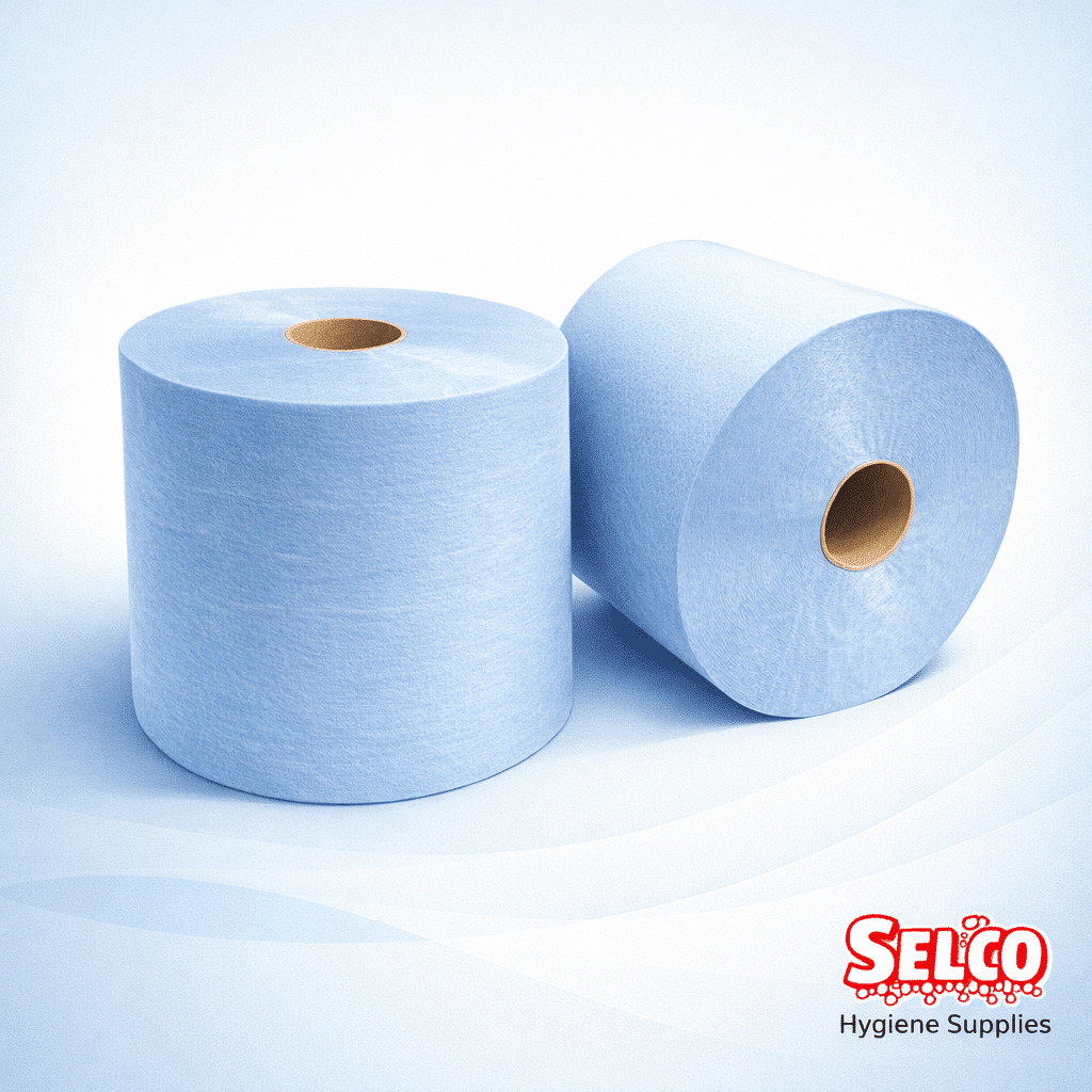 System Roll Hand Towel - Hand Towel Refill - Soft Blue - 6 rolls
