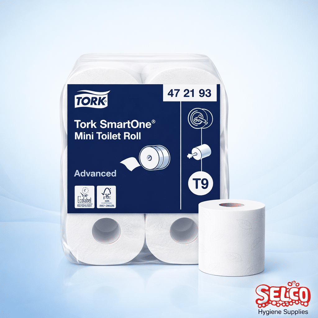 Tork SmartOne Mini Toilet Roll T9 - On Sale- Selco - 12 Rolls