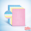 Valette Multi Purpose Cleaning Cloths 25pk - Red - Blue - Green