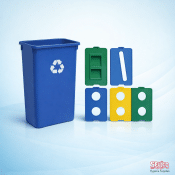 Wall Hugger Waste Station 90Lt Selco - 90 litre - 30cm