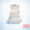 Nested Takeaway Meal Boxes- Ready Made Pack White - Commercial Supply