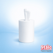 Wiping Roll Basic White Roll 2Ply- Soft Embossed-Wiper Roll