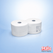 Industrial Wiper Roll 2ply white - 2 Rolls - 570m - 250mm - 2 Ply