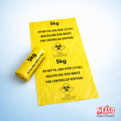 Clinical Waste Bag-Bio Hazard-Contamination Waste Bags 200 Pack